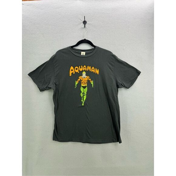 DC Comics Mens Gray Short Sleeve 2007 Aquaman Tee Size Large - Picture 1 of 7